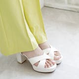 日本製 クロスストラップ プラットフォーム サンダル | SHOE FANTASY | 詳細画像31 