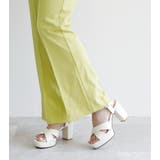 日本製 クロスストラップ プラットフォーム サンダル | SHOE FANTASY | 詳細画像32 