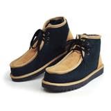 Navy/Beige | ブーツ メンズ ムートンブーツ | ShoeSquare