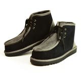 Black/Gray | ブーツ メンズ ムートンブーツ | ShoeSquare