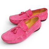 Pink | 本革 ドライビングシューズ メンズ | ShoeSquare
