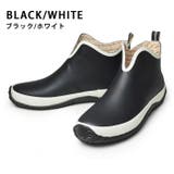 Black/White | レインシューズ メンズ レインブーツ | ShoeSquare