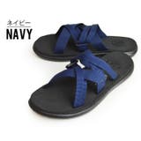 Navy | サンダル メンズ クロスサンダル | ShoeSquare