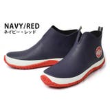 Navy/Red | レインシューズ メンズ レインブーツ | ShoeSquare