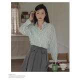 韓国 ファッション ストライプシャツ | Shoowtime | 詳細画像5