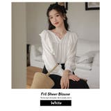 韓国 ファッションシアー ブラウス | Shoowtime | 詳細画像2 