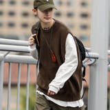 ブラウン | オーバーサイズ ニットベスト 韓国 | Shoowtime