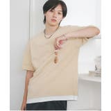 F (ベージュ) | tシャツ メンズ レイヤード | Shoowtime