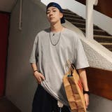 D (グレー) | ビッグシルエット tシャツ メンズ | Shoowtime
