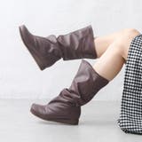 ダークブラウン | ブーツ レディース くしゅくしゅ | shop kilakila