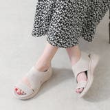 グレージュ | ふわさらニットサンダル サンダル レディース | shop kilakila