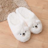 くま(アイボリー) | ルームシューズ レディース スリッパ | shop kilakila