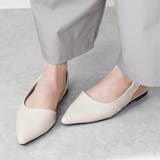 アイボリー | ミュール パンプス ぺたんこ | shop kilakila