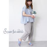 スクエアトゥ サンダル ローヒール | shop kilakila | 詳細画像17