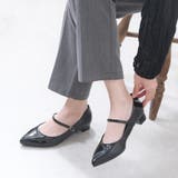 エナメルブラック | パンプス レディース ストラップ | shop kilakila