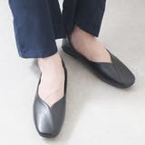 スムースブラック | パンプス フラットシューズ スクエアトゥ | shop kilakila