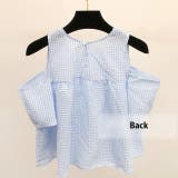 肩出し ギンガムチェック トップス | ShopNikoNiko | 詳細画像6 