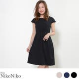 冬新作 タックフレアフォーマルワンピドレス ドレス | ShopNikoNiko | 詳細画像1 