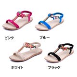 夏新作 ビジューサンダル 靴 | ShopNikoNiko | 詳細画像15 
