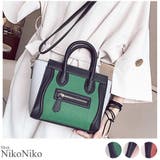 夏新作 バイカラーラゲージバッグ バッグ | ShopNikoNiko | 詳細画像1 