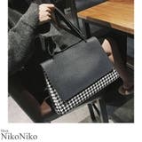 夏新作 千鳥格子スクエアショルダーバッグ バッグ | ShopNikoNiko | 詳細画像1 