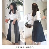 夏新作 バイカラーPUレザースカート スカート | ShopNikoNiko | 詳細画像6 