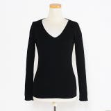 春新作 Ｖネックベーシックリブニットトップス ma | ShopNikoNiko | 詳細画像4 