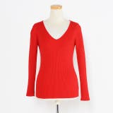 春新作 Ｖネックベーシックリブニットトップス ma | ShopNikoNiko | 詳細画像8 