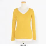 春新作 Ｖネックベーシックリブニットトップス ma | ShopNikoNiko | 詳細画像9 
