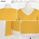 春新作 Ｖネックベーシックリブニットトップス ma | ShopNikoNiko | 詳細画像20 