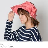 冬新作 コサージュ付UVサンバイザー レディース | ShopNikoNiko | 詳細画像1