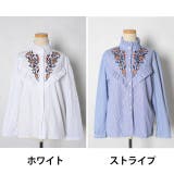 夏新作 刺繍フリルシャツ ma | ShopNikoNiko | 詳細画像7 