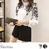 夏新作 刺繍パフスリーブシャツ ma | ShopNikoNiko | 詳細画像1 