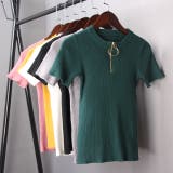 冬新作 リング付リブクルーネックTシャツ ma | ShopNikoNiko | 詳細画像2 