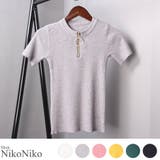 冬新作 リング付リブクルーネックTシャツ ma | ShopNikoNiko | 詳細画像1 