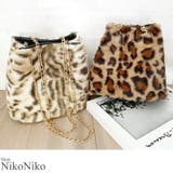 冬新作 レオパード巾着ファーバッグ バッグ | ShopNikoNiko | 詳細画像1 