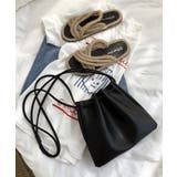 ブラック | 冬新作 巾着バッグ ショルダーバッグ | ShopNikoNiko