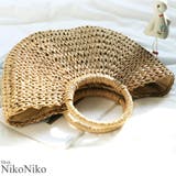 夏新作 巾着付きジュートかごバッグ バッグ | ShopNikoNiko | 詳細画像1 