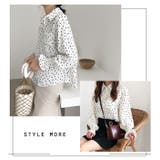 ホワイト | 夏新作 ドットシャツ ma | ShopNikoNiko