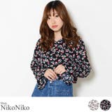 夏新作 フラワープリントブラウス ma | ShopNikoNiko | 詳細画像1 