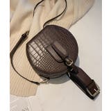 ブラウン | 春新作 クロコ調ラウンドバッグ バッグ | ShopNikoNiko