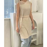 秋新作 ベルト付き細リブスリットチュニック シンプル | ShopNikoNiko | 詳細画像4