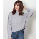 グレー | 秋新作 横編ニットセーター トップス | ShopNikoNiko