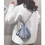 ブラック | 秋新作 トライアングルファーバッグ ma | ShopNikoNiko
