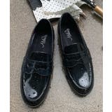 ブラックエナメル | 冬新作 レインローファー 靴 | ShopNikoNiko
