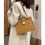 ブラウン | 春新作 キルティングスクエアバッグ キルティング | ShopNikoNiko