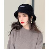 ブラック | 秋新作 ボア バケットハット | ShopNikoNiko