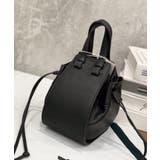 ブラック | 秋新作 2way巾着バッグ シンプル | ShopNikoNiko