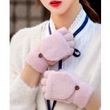 ピンク | 夏新作 ニットフラップグローブ手袋 ニット | ShopNikoNiko