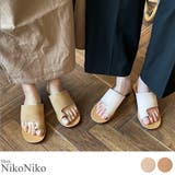 春新作 トウリングフラットサンダル シンプル | ShopNikoNiko | 詳細画像1